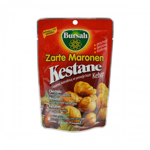 Bursalı Zarte Maronen, Geröstet, Kebap, Kestane 125 G	 Bursalı Zarte Maronen, Geröstet, Kebap, Kestane 125 G